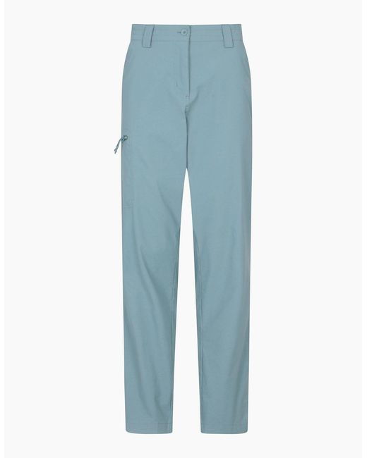 Mountain Warehouse Blue Ladies Stretch Short Hiking Trousers