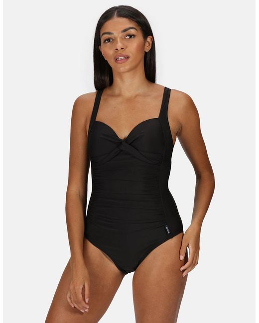 Regatta Black Ladies Sakari Swimming Costume
