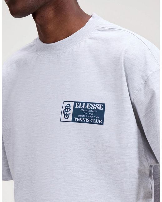Ellesse White Alunni Tee for men