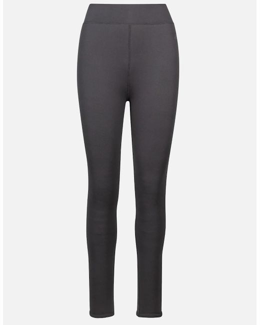 Trespass Black Ladies Fuzzy Sherpa Leggings
