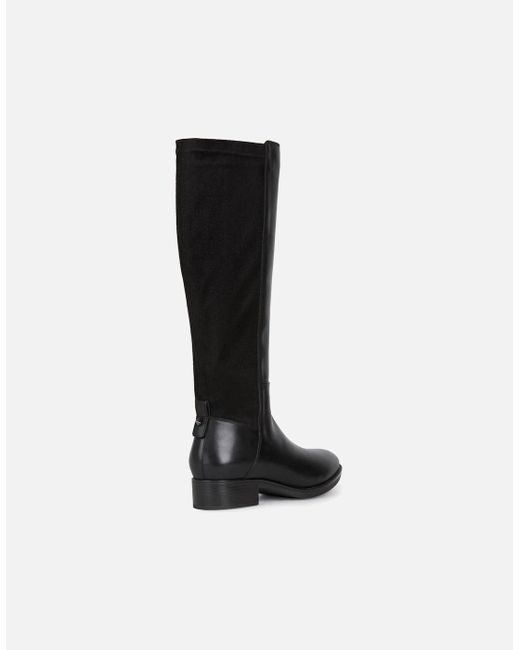 Geox Black Ladies Felicity Leather Calf Boots