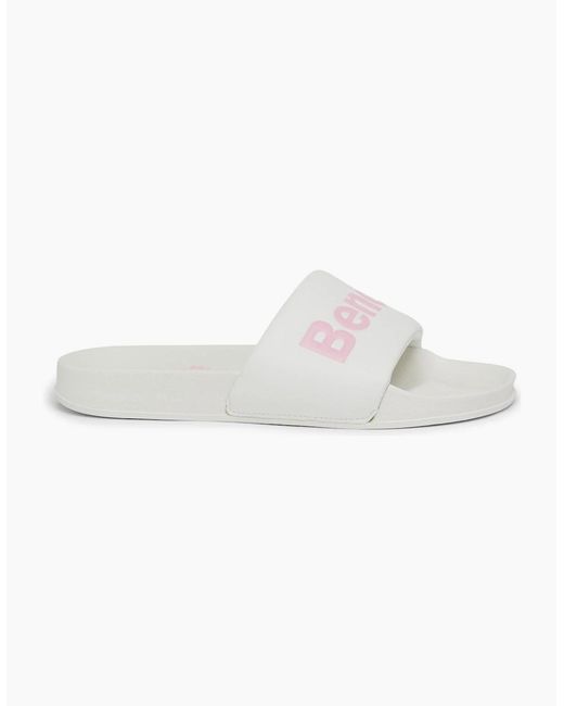 Bench White Calypso Open Toe Slides