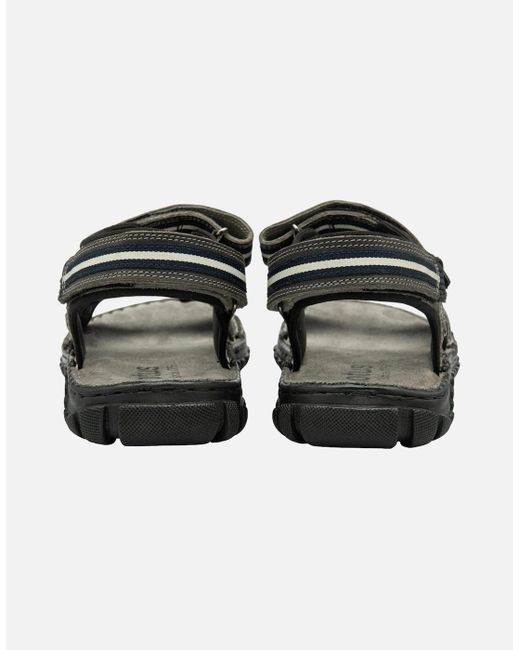 Lotus Black Gus Sandals for men