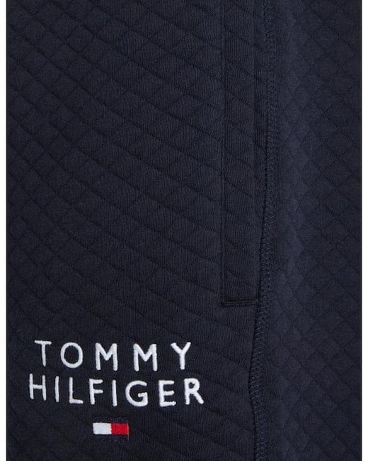 Tommy Hilfiger Blue Premium Quilted Tracksuit Jogging Bottoms for men