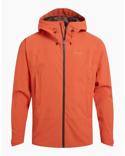 Craghoppers Orange Ponsa Waterproof Jacket for men