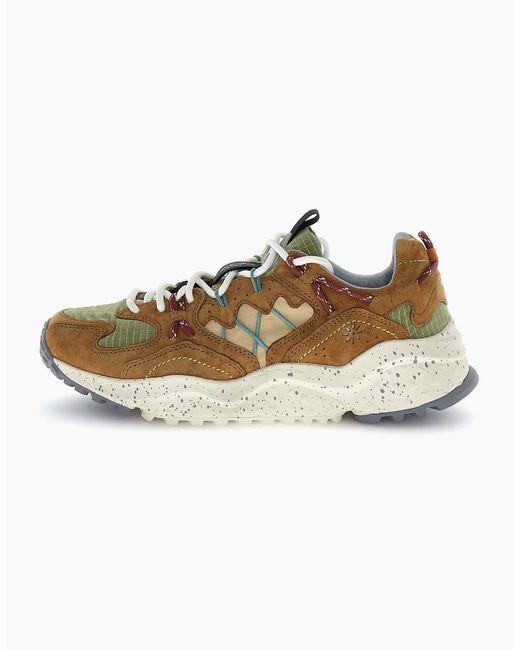 Flower Mountain Brown Yamabushi Trainers for men