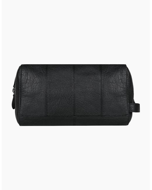 Lakeland Leather Black Explorer Wash Bag