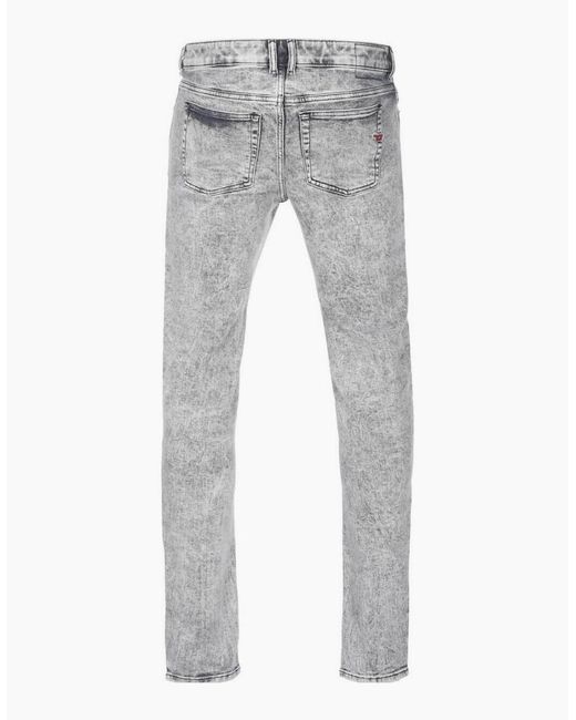 DIESEL Gray 1979 Sleenker Light Faded Denim Jeans for men