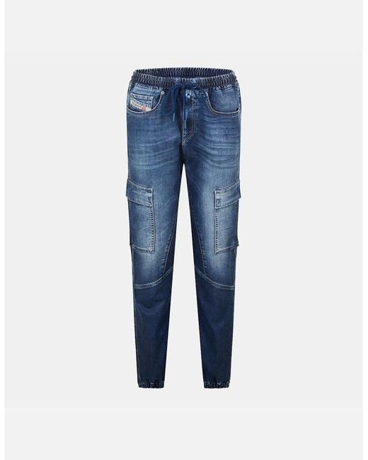 DIESEL Blue Carpenter Tapered Fit Jeans