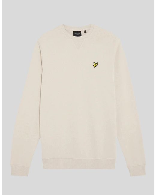 Lyle & Scott Natural Cotton Crew Neck Sweatshirt for men