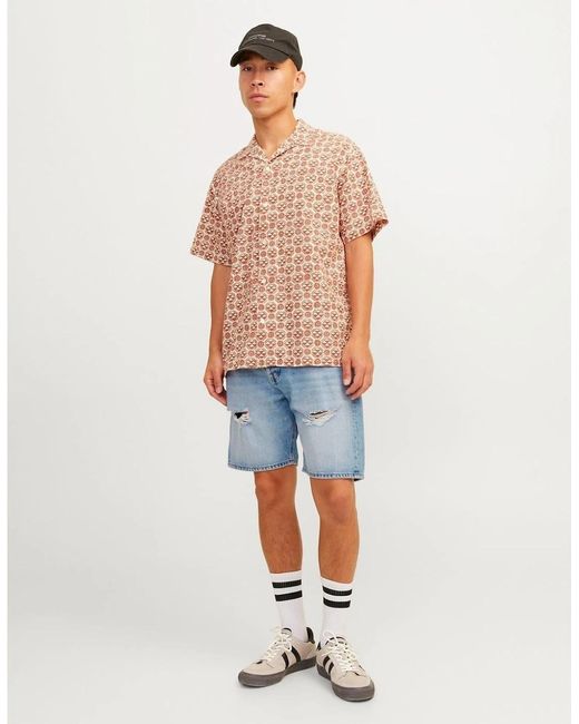 Jack & Jones Blue Denim Casual Shorts for men