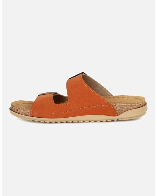 Lotus Brown Trento Sandals