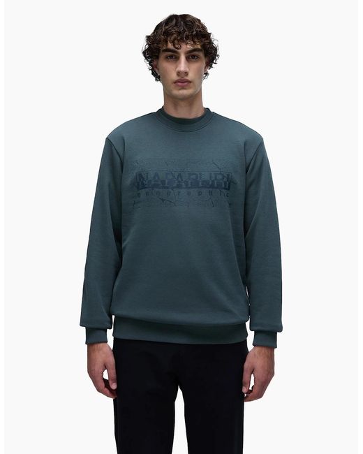 Napapijri Blue S-Albula Crew Sweat for men