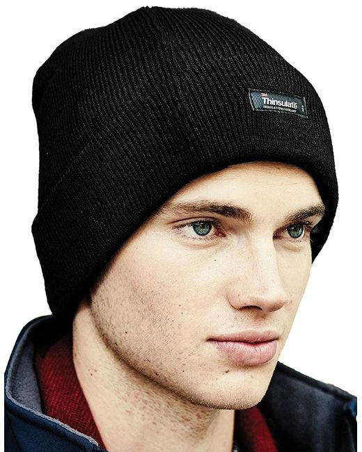 Regatta Black Thinsulate Lined Winter Hat