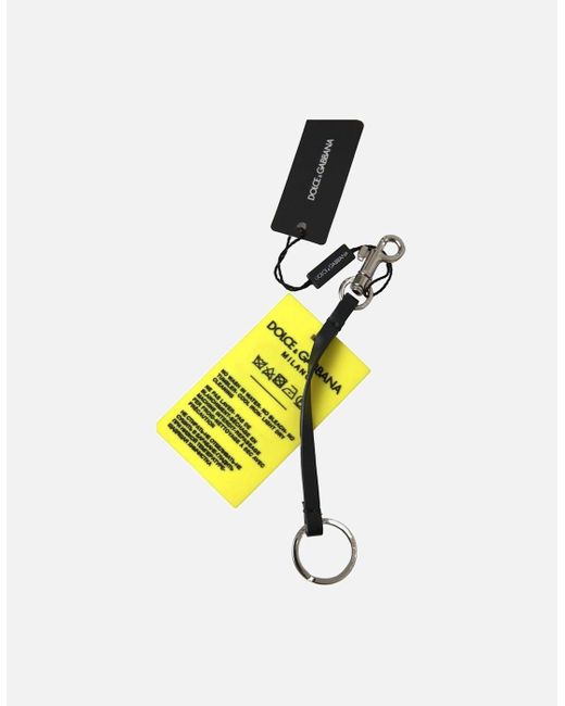 Dolce & Gabbana Logo Engraved Metal Hardware Keychain Keyring in ...