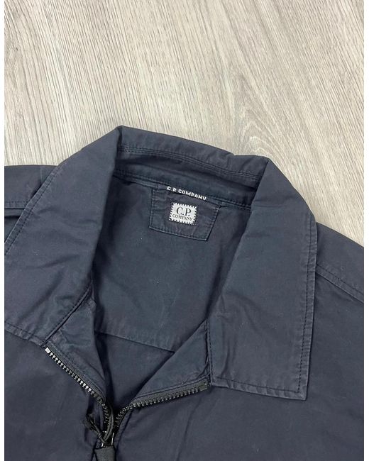 C P Company Blue Zip Overshirt for men
