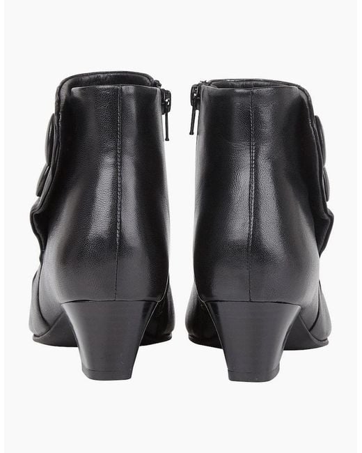 Lotus Black Prancer Ankle Boots