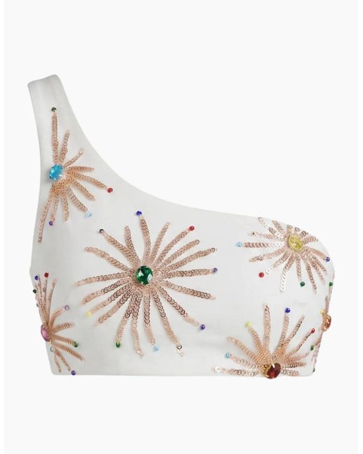Oceanus White Callie Co-Ord Top