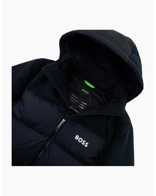 Boss Blue Hamar1 Logo Detail Down Jacket 402 for men