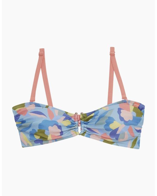 Regatta Blue Ladies Aceana Iii Abstract Floral Bikini Top