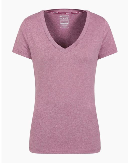 Mountain Warehouse Purple Ladies Vitality V Neck T-Shirt