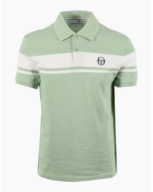 Sergio Tacchini Green Young Line Polo Quiet/Gardenia for men