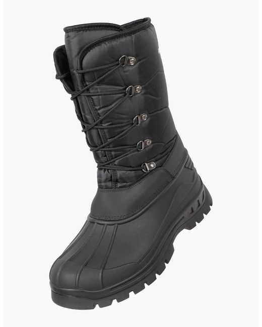 Mountain Warehouse Black Plough Ski Boots Snow Boots for men