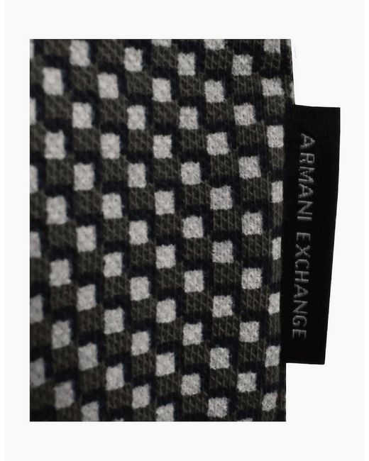 ARMANI EXCHANGE Gray Patterned Polo Shirt for men