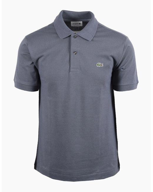 Lacoste Blue L.12.12 Pique Cotton Polo Shirt for men