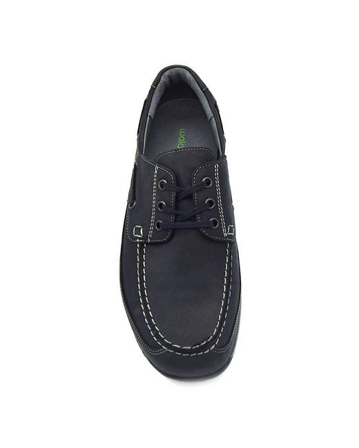 Waldläufer Blue Denver 526001 Deck Shoe for men