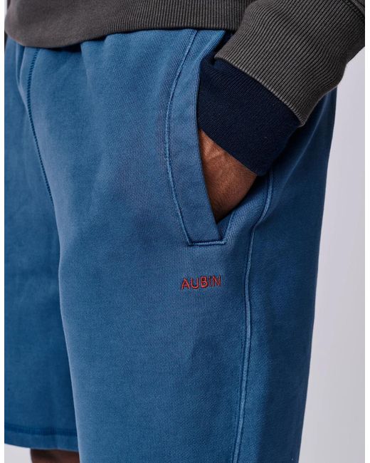 aubi Blue Glebe Sweat Short for men