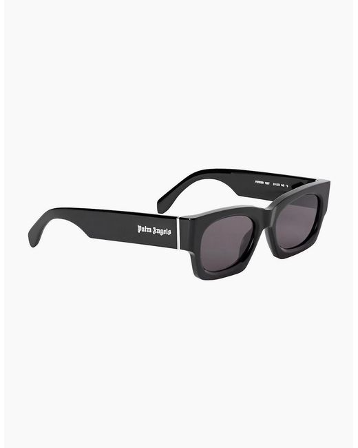Palm Angels Black Bodie Rectangle Sunglasses for men