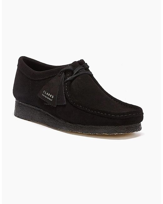 Clarks Black Originals Wallabee Shoes for men