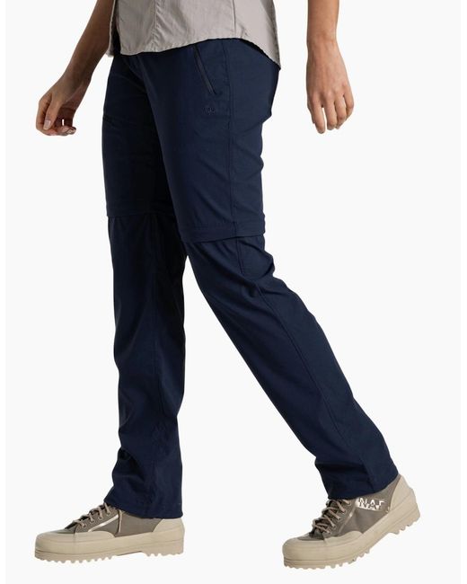 Craghoppers Blue Ladies Pro Iii Nosilife Convertible Trousers