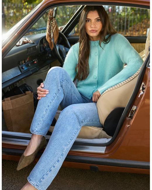 Ro&zo Blue Mint Cardigan With Alpaca