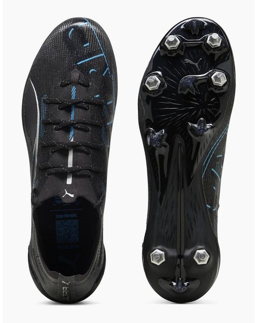 PUMA Black Ultra 5 Soft Ground Football Rugby Boots for men