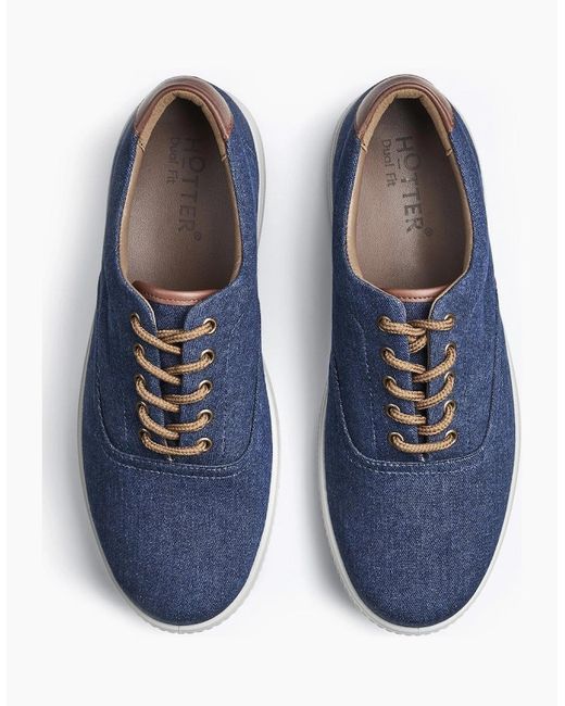 Hotter Blue Rowan Trainers for men