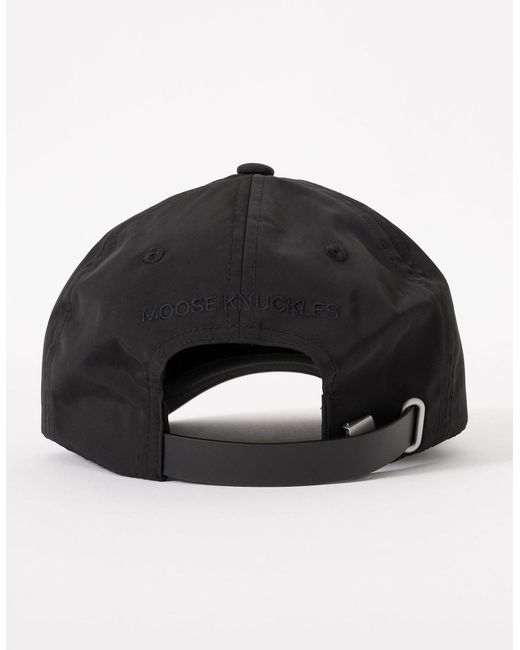 Moose Knuckles Black Cap for men