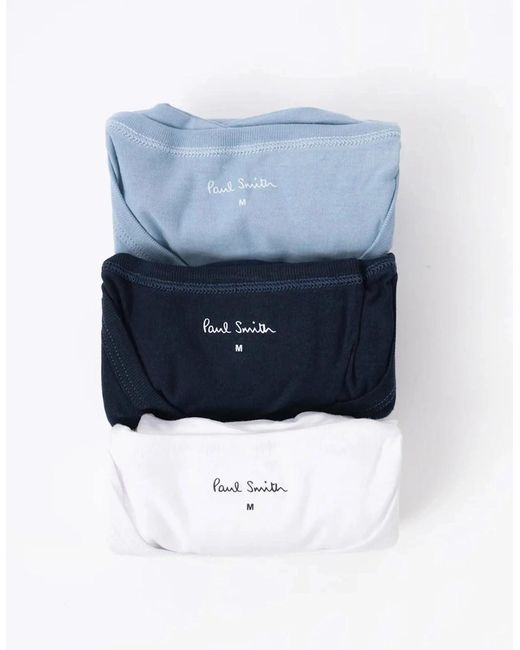 Paul Smith Blue 3 Pack T-Shirt for men