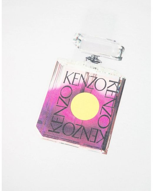 KENZO White Hypereal Perfume T-Shirt for men