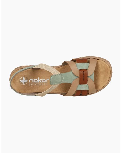 Rieker Metallic Globe Sandals
