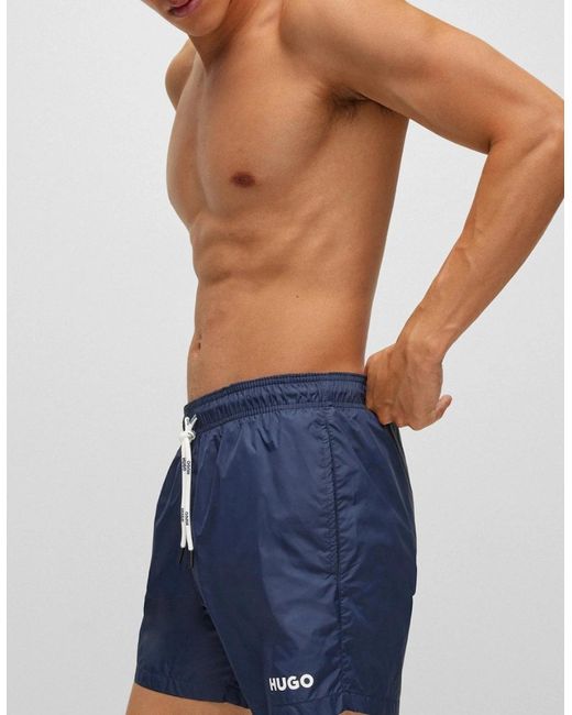 Boss Blue Hugo Haiti Quick-Drying Swim Shorts for men