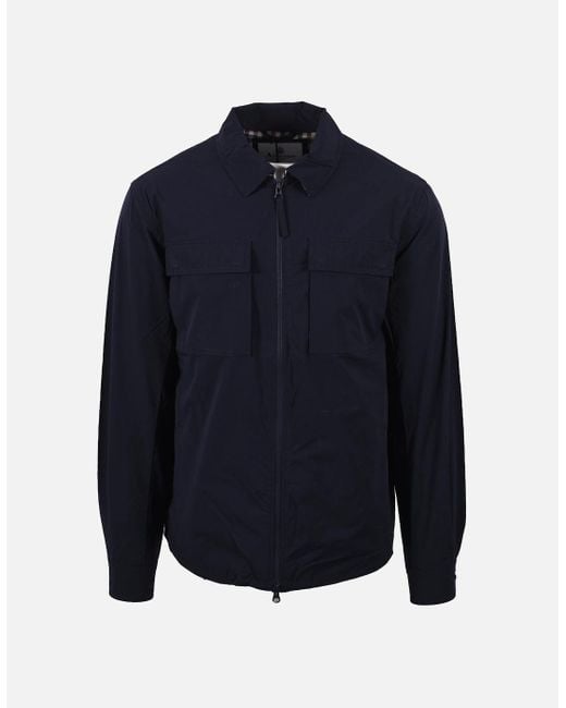 Aquascutum Blue Active Stretch Overshirt for men