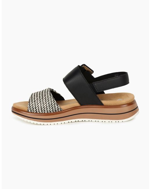 Remonte Black Manila Sandals