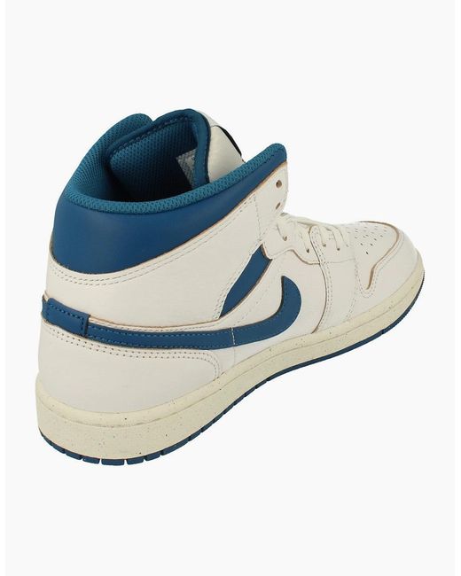 Nike White Air Jordan 1 Mid Se Trainers Fn5215 141 for men