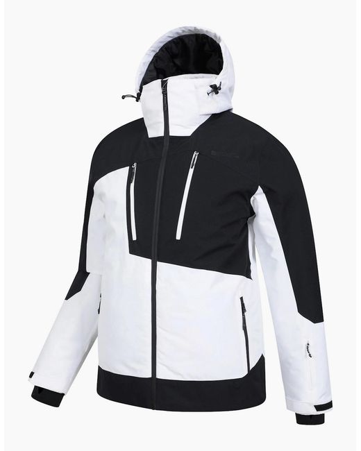 Mountain Warehouse White Supernova Waterproof Ski Jacket for men