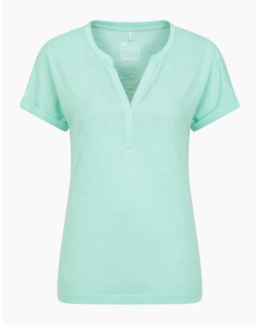 Mountain Warehouse Green Ladies Skye Slub Quick Dry T-Shirt