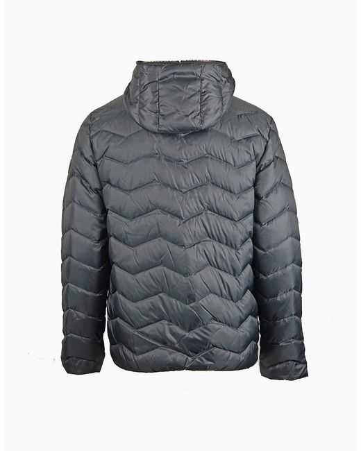 Emporio Armani Gray Ea7 Dark Full Zip Closure Jacket for men