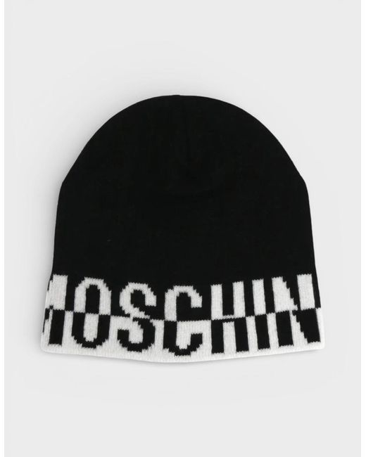 Moschino Black Logo Beanie