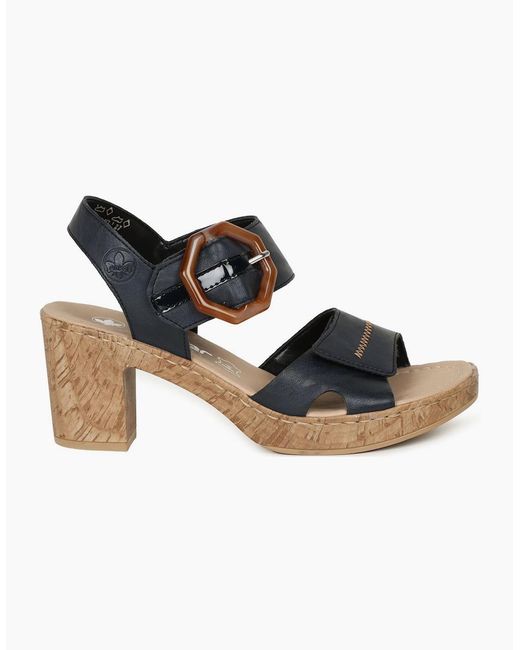 Rieker Black Vital Sandals